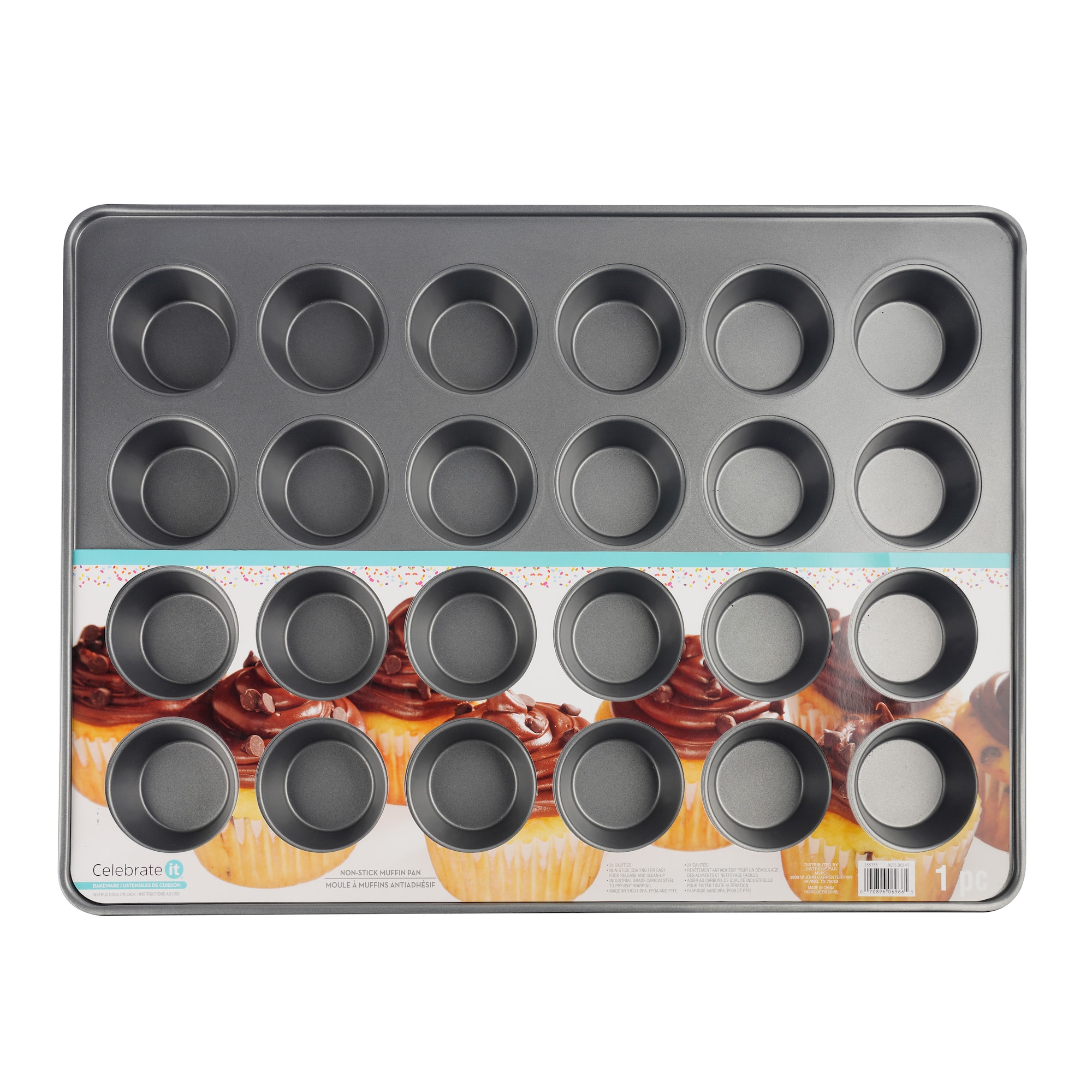 Non-Stick 24-Cavity Muffin Pan by Celebrate It®